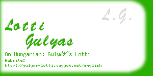 lotti gulyas business card